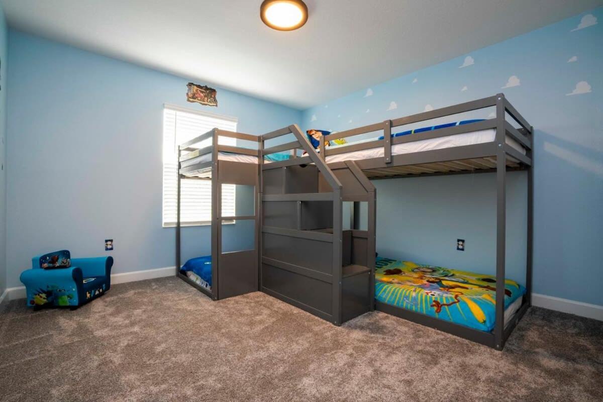 Gorgeous 4 Bedroom W Screened Pool Close To Disney 2653 キシミー エクステリア 写真